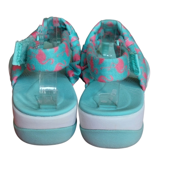 Clarks Arla Nicole Womens Slingback Sandal Flamingo Aqua Print Women's - Picture 8 of 16